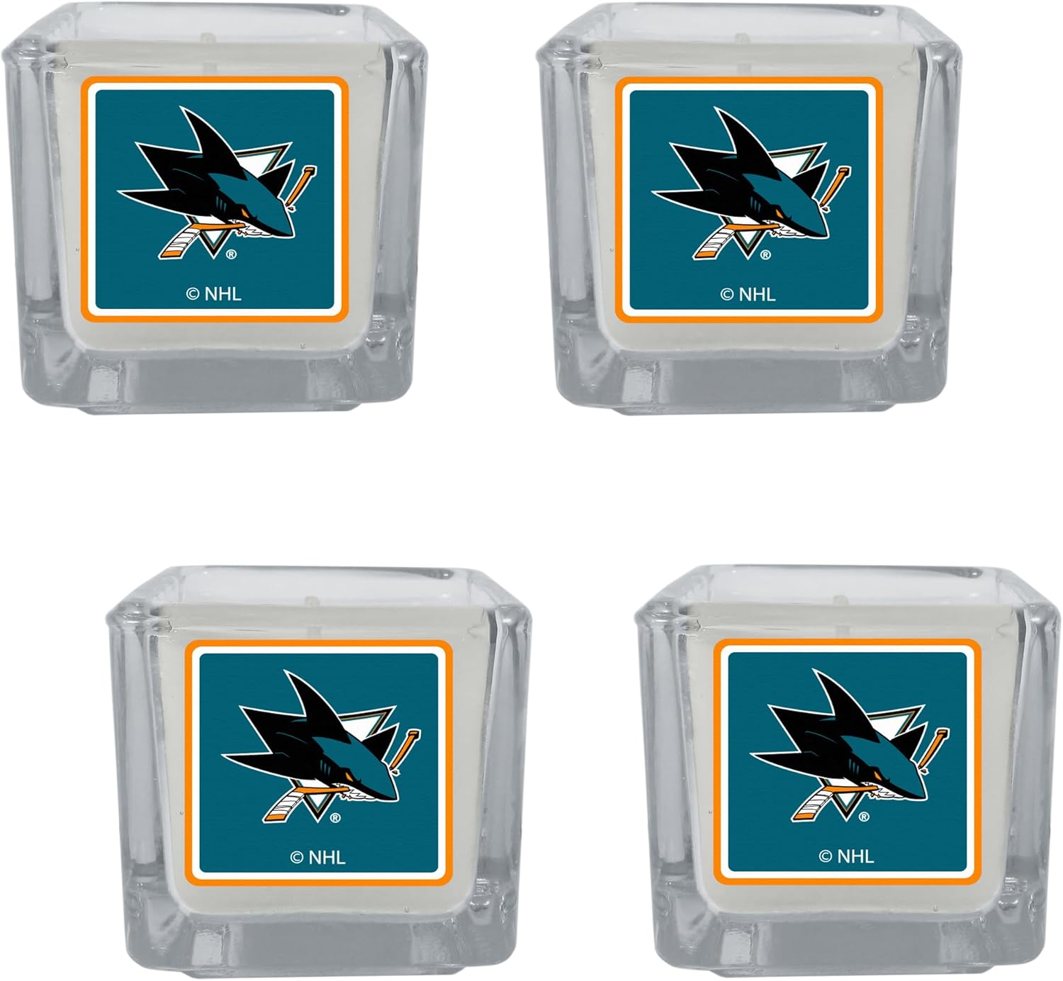 Siskiyou Sports NHL San Jose Sharks Scented Candles, 4 pk One Size, Team Colors