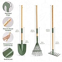 Vista 8 de ROBOTIME Cocina de barro con carretilla para niños, juegos de herramientas de jardinería, juguete de juego para niños pequeños, cocina de juego