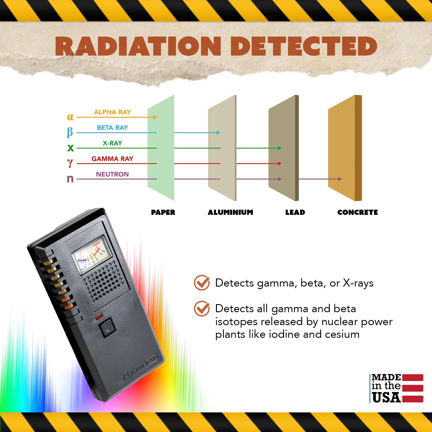 避難生活用品 RDX Nuclear  Counter DK-2 RDX-2 High-Range Handheld Radiation Monitor & Detector | Geiger