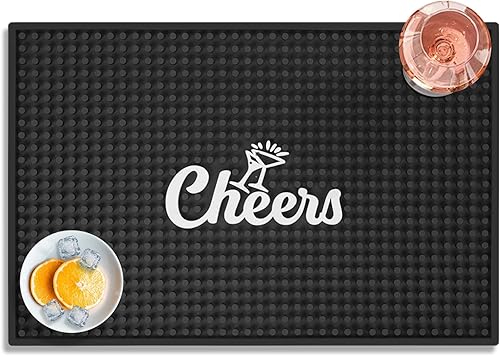 Lexenic Tapete de goma retro de secado rápido para bar en casa, tapete de goma retro de secado rápido para encimeras de bar de cocina, tapete