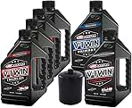 MaximaHiflofiltro VTTOCK14 Complete Engine Oil Change Kit for V-Twin Full Synthetic Harley Davidson Twin Cam, 6 Quart