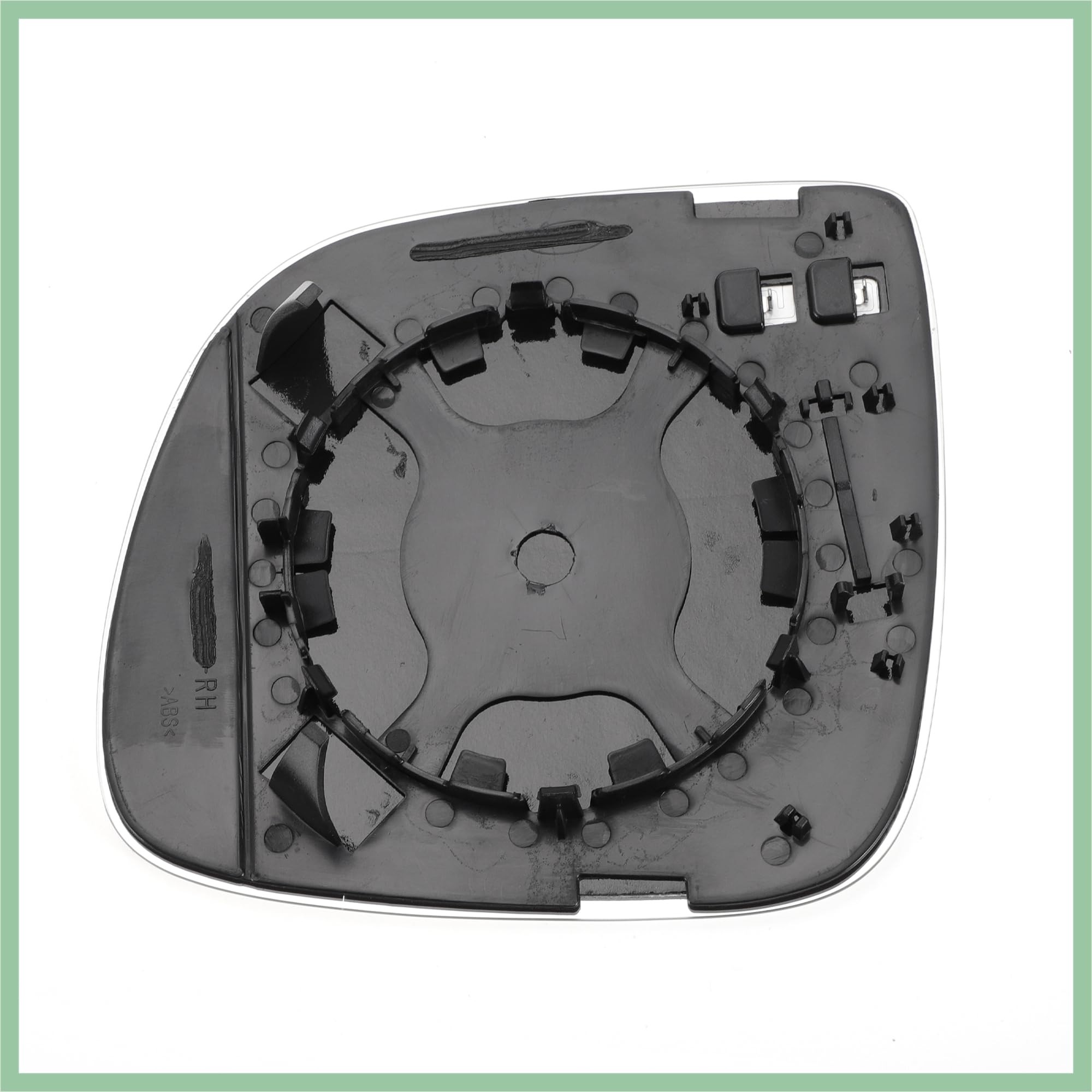 Glaces De Rétroviseur Latéral Droit De Remplacement Avec Plaque De Support En Verre Asphérique Chauffant Blanc pour Volkswagen Touareg 2007-2010 Remplacement de Voiture