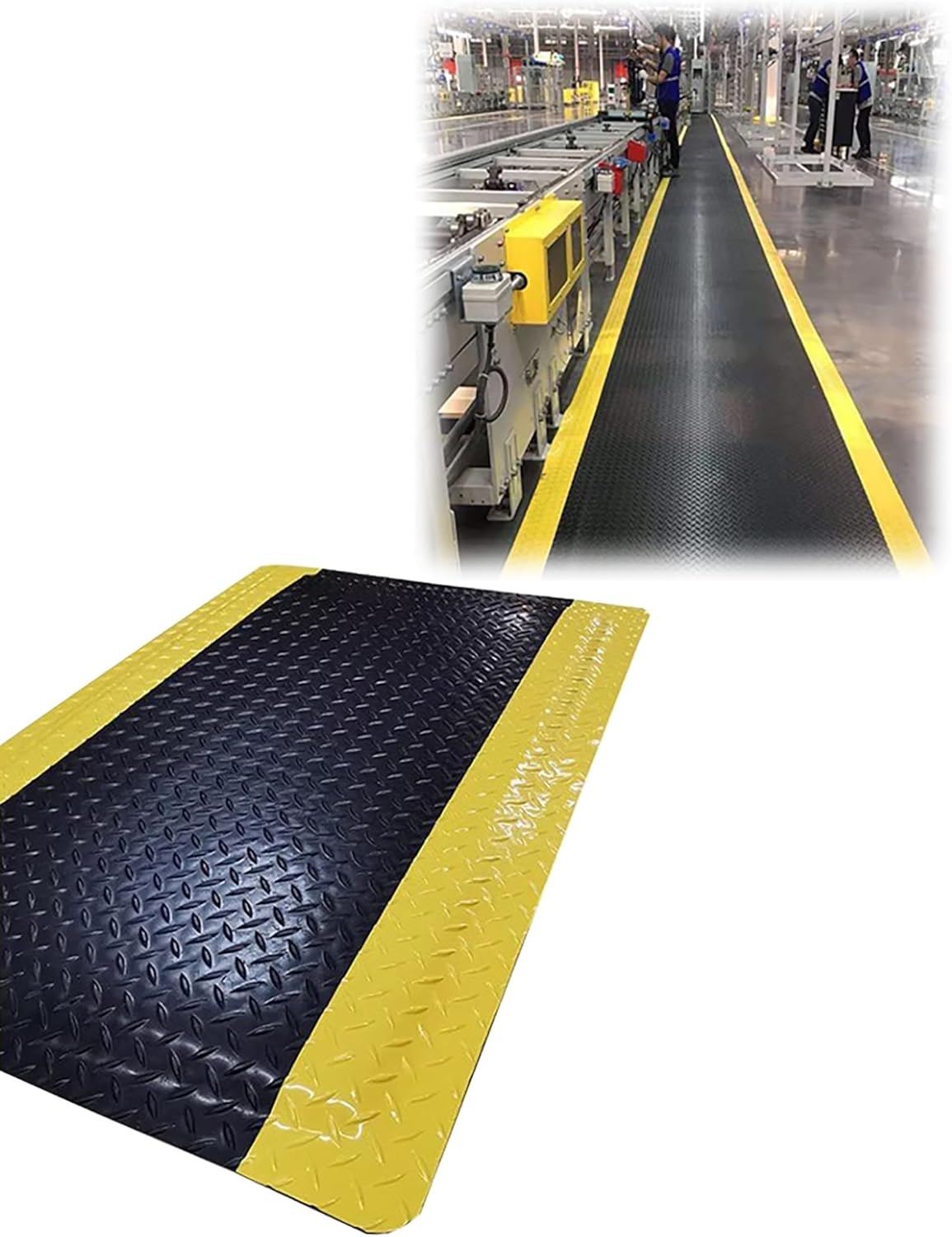Heavy Duty Anti-Static Anti-Fatigue Floor Mat - Non-Slip Comfort Mat for Workshop, Assembly Line, Garage, and Kitchen - Durable & Safe Floor Protection