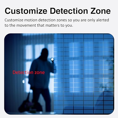 Miniatura 9 de EVERSECU Cámara de seguridad HD 2K de 30 MP WiFi para el hogar panorámicainclinación seguimiento automático humanoide audio de 2 vías visión