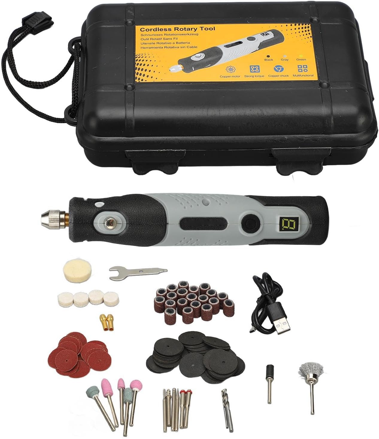 Mini Rotary Tool Multifunctional Engraving Pen Set Portable for Jadestone Wood Metal