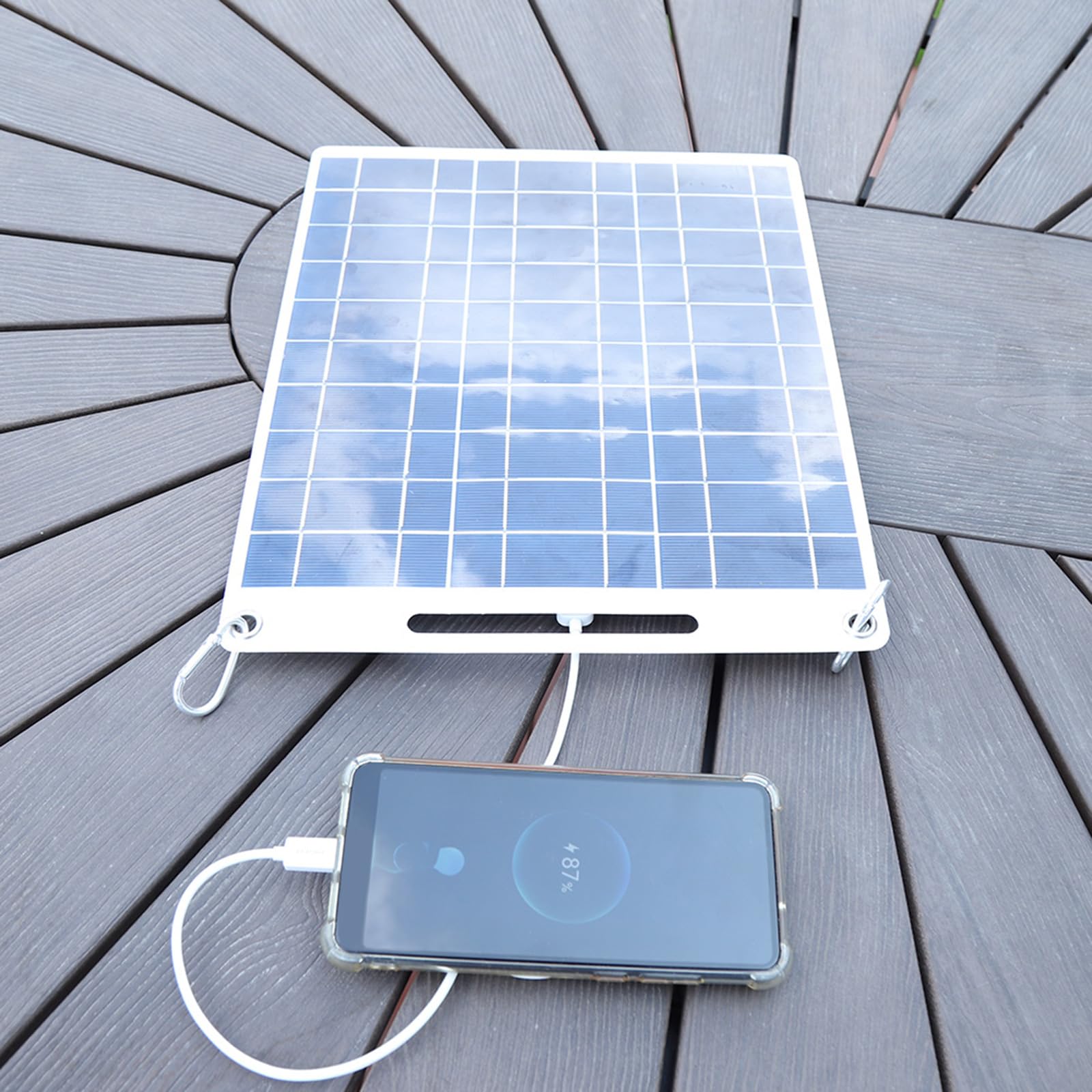 15W Pannello Solare Portatile USB 5V Caricabatteria Cella Solare Consiglio Caricabatteria da Auto per Cellulare Campeggio Esterna Sistemi di Alimentazione