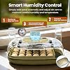 Incubadoras para Huevos, Capacidad para 24 Huevos con Giro Automático, Control Preciso de Temperatura y Humedad, Ovoscopio, Ventilación, Vista 360° para Huevos de Pollo, Pato, Codorniz y Ganso 5