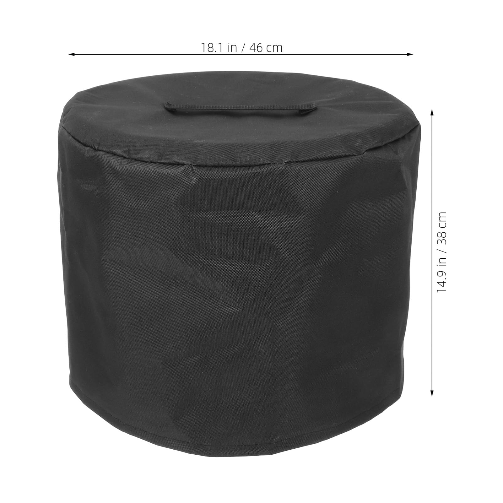 BEBEMOKO Fire Pit Cover for Patio Round Fireproof Pit Table Cover Waterproof Oxford Cloth Heater Protective c