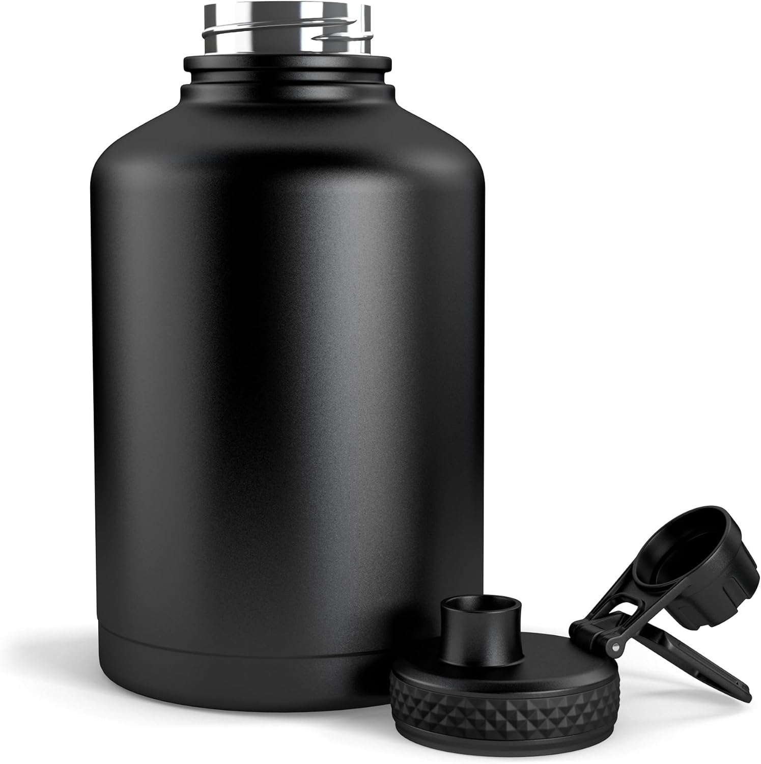 Combat Canteen - 64oz Insulated Water Bottle with Paracord Handle, Stainless Steel Water Jug with Rugged Pockets for Keys, Wallet & Phone - White Digital - Image 4