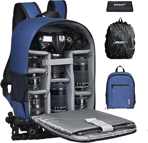 Miniatura 2 de EMART Mochila para cámara, Azul, fotografía