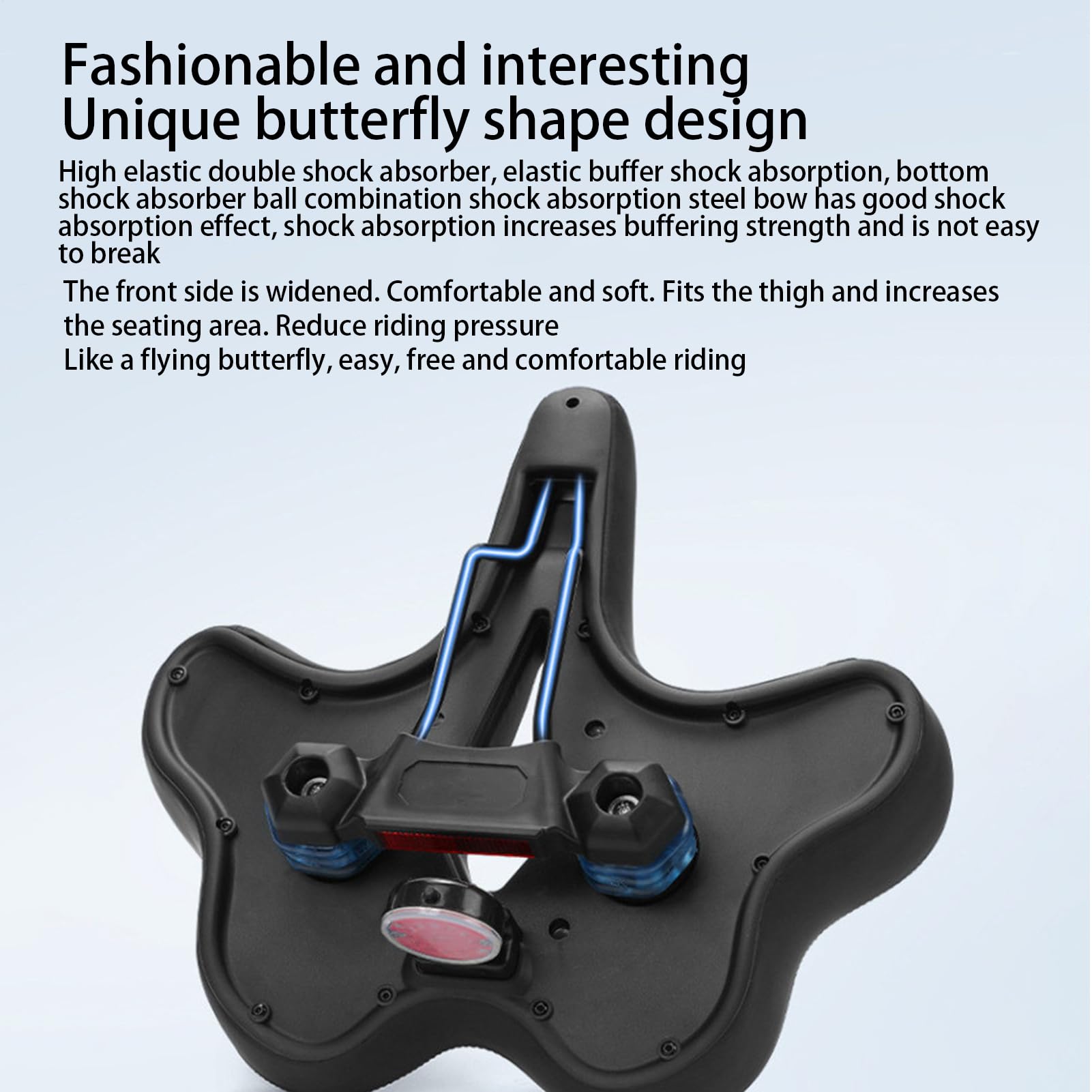 Selles de Vélo Mousse Rembourrée À Absorption De Chocs Et Imperméable