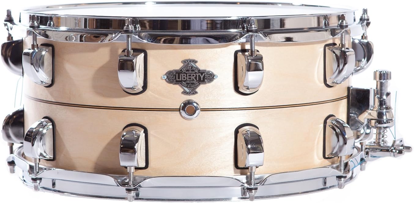 Liberty Drums Inlay Series LD-BIR-1465-IN01 14 x 6.5" Snare Drum, Natural