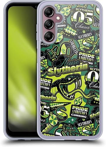 Miniatura 1 de Head Case Designs Officially Licensed Harry Potter House Slytherin Badge Up Soft Gel Case Compatible with Samsung Galaxy A14 5G