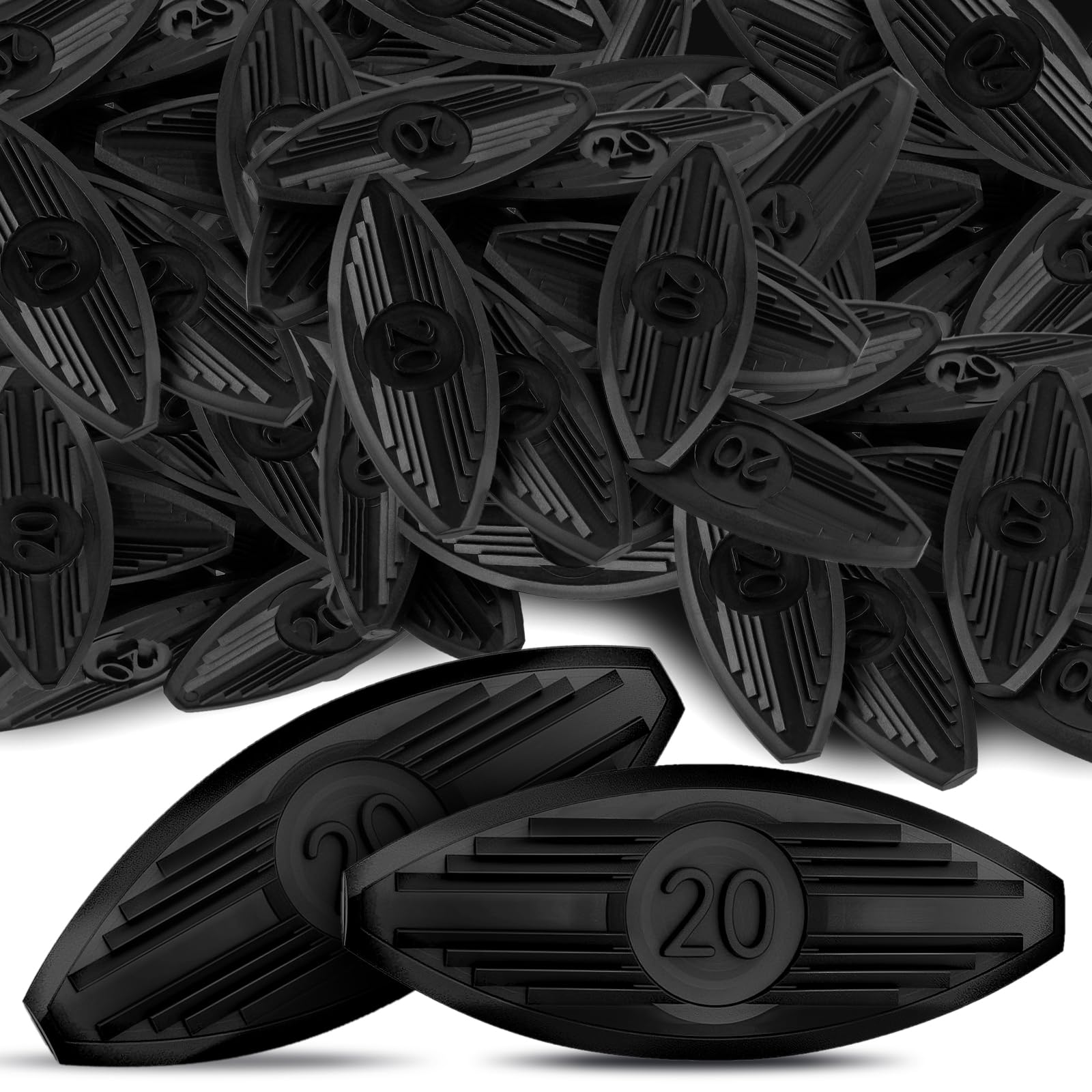 100 Pcs Plastic Biscuit Joiners Self Clamping Plate Joiner Tool Connectors for Woodworking Composite Deck Fixed Door and Furniture Framing Joinery Black