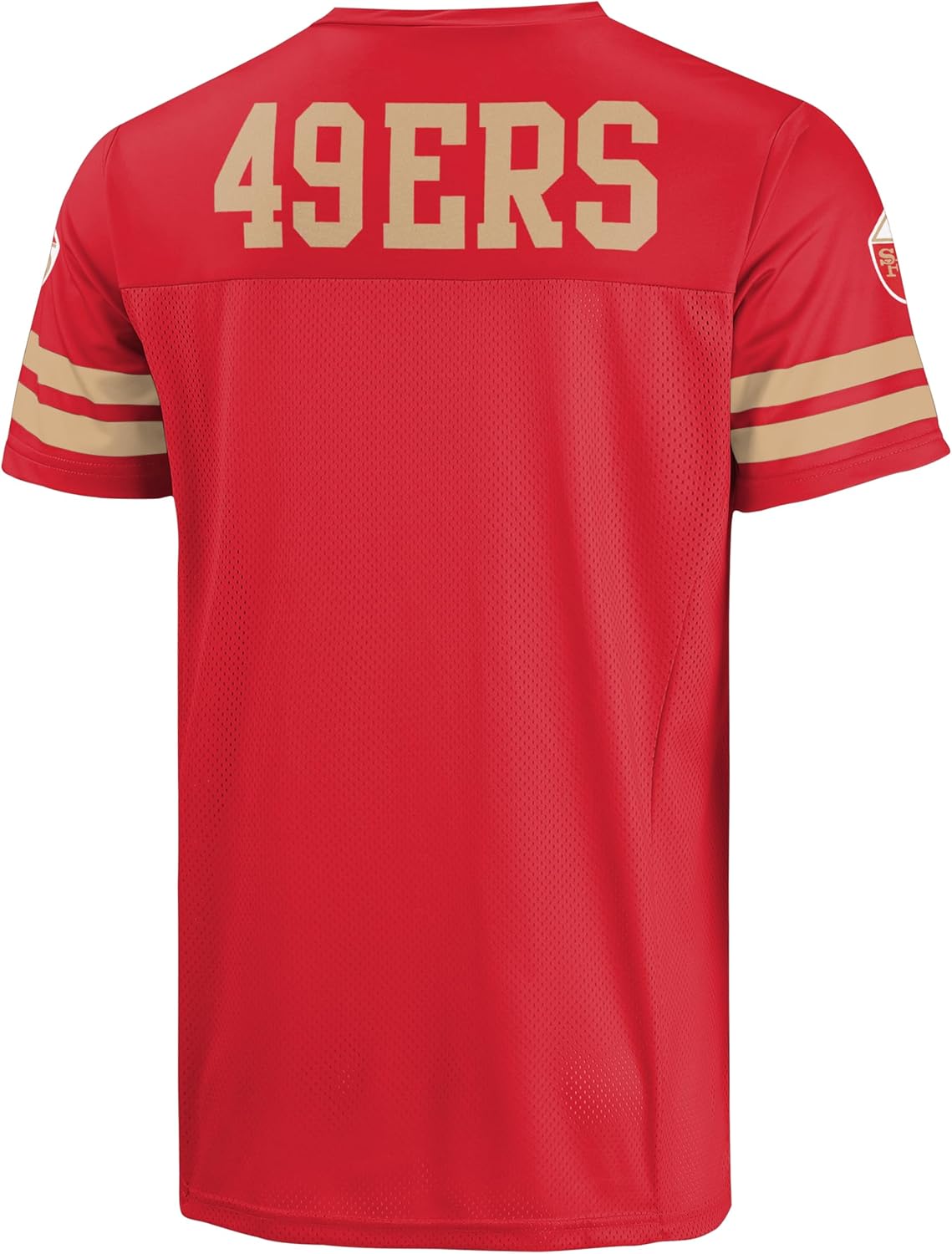 FOCO NFL Men's Officially Licensed Throwback Retro Primary Logo Game Day Football V-Neck Top - Image 3