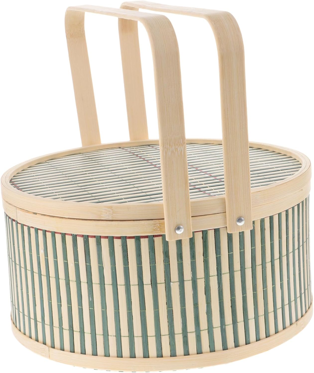 Outdoor Woven Picnic Basket Handle Versatile Storage for Fruits Snacks and Essentials for Camping Parties and Family Gatherings Rustic Design