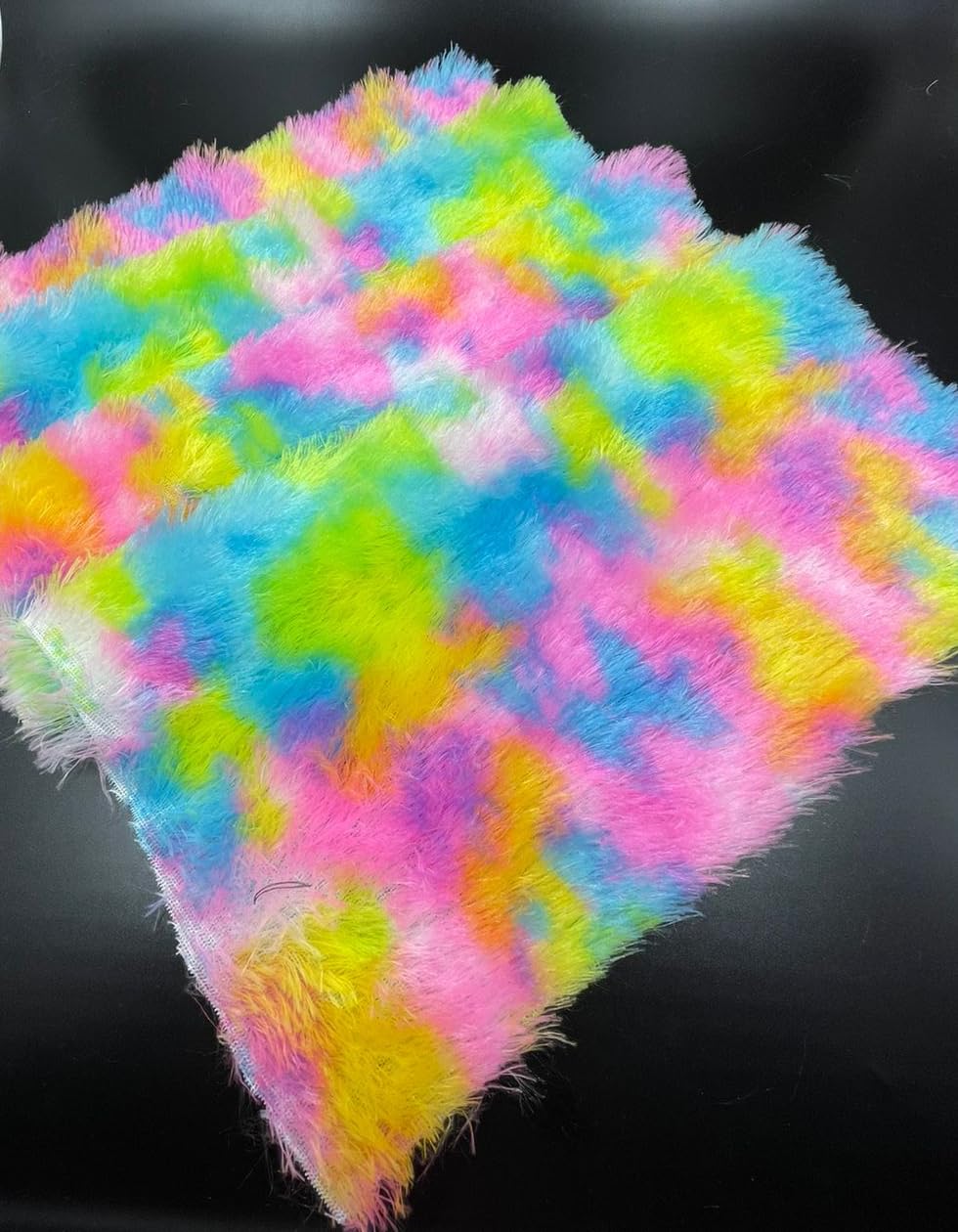 PICKKART Fabric for Multi-Purpose Uses - 3 feet x 5 feet Fur Fabric (Multi)