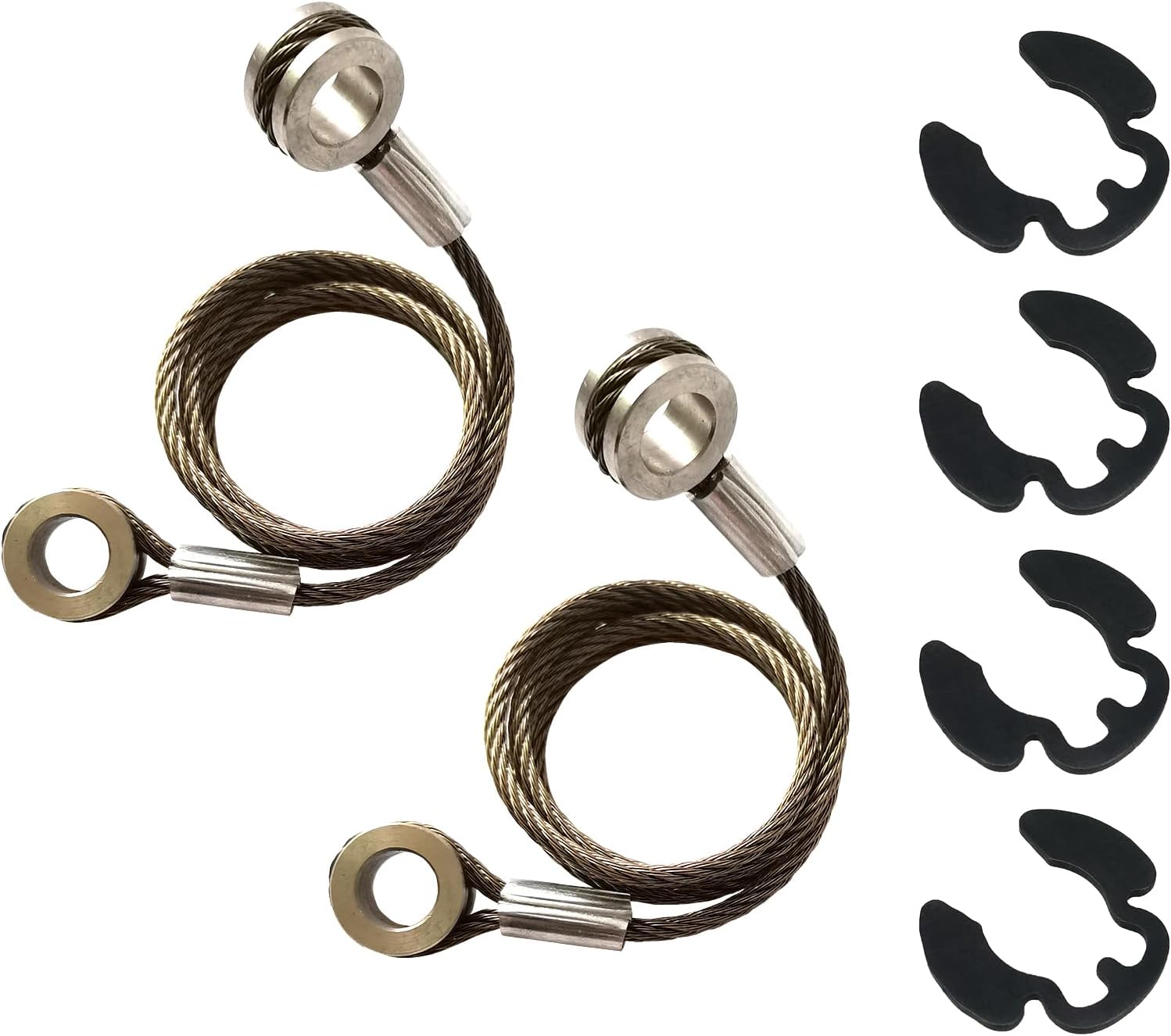 1 Pair Long Side Hood Stay Control Cable with 4 Circlips fit for 1987-2010 Peterbilt 357 375 377 378 379#HLK2047‎, 924-5402, L92-6000-0718