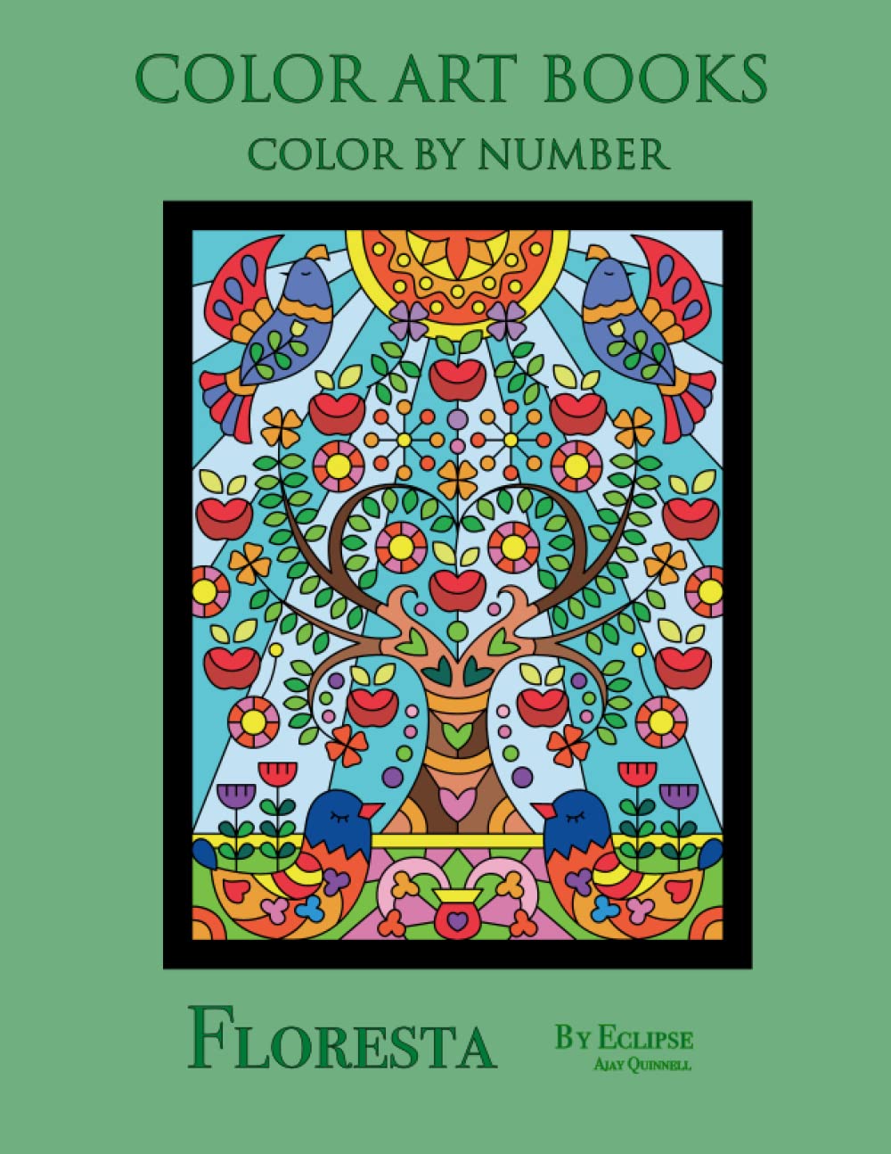 Floresta - Color by Number book : Standard paper edition