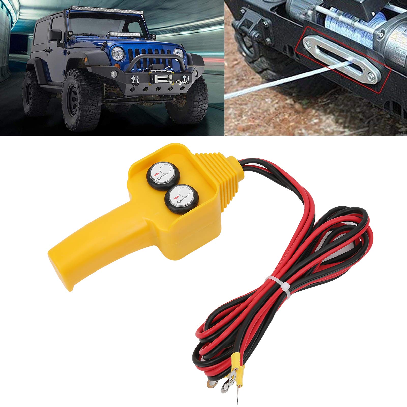 12V Lier Afstandsbediening Lier Handbediening Lier Bedrade Afstandsbediening, Plastic Bedrade Lierbedieningshendel Lierbedieningsschakelaar voor 4,3ft Kabel Drukknop voor 12V Lier Afstandsbediening Lier Handbediening Lier Bedrade Afstandsbediening, Plastic Bedrade Lierbedieningshendel Lierbedieningsschakelaar voor 4,3ft Kabel Drukknop voor