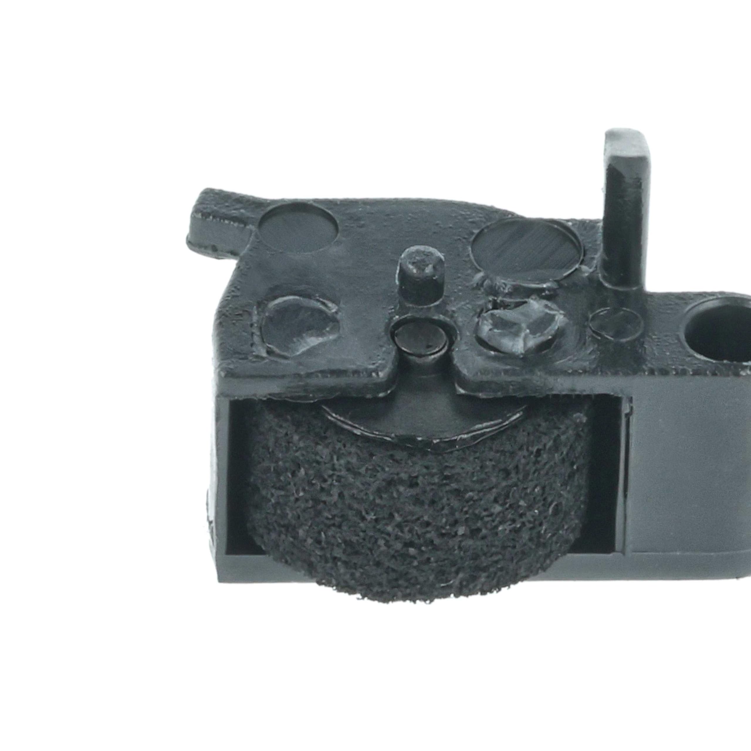 vhbw 5X Rouleaux d'encre Noir Compatible avec Sharp EL-1607P, EL-1801C, EL-1195H Calculatrice imprimante, Caisse enregistreuse