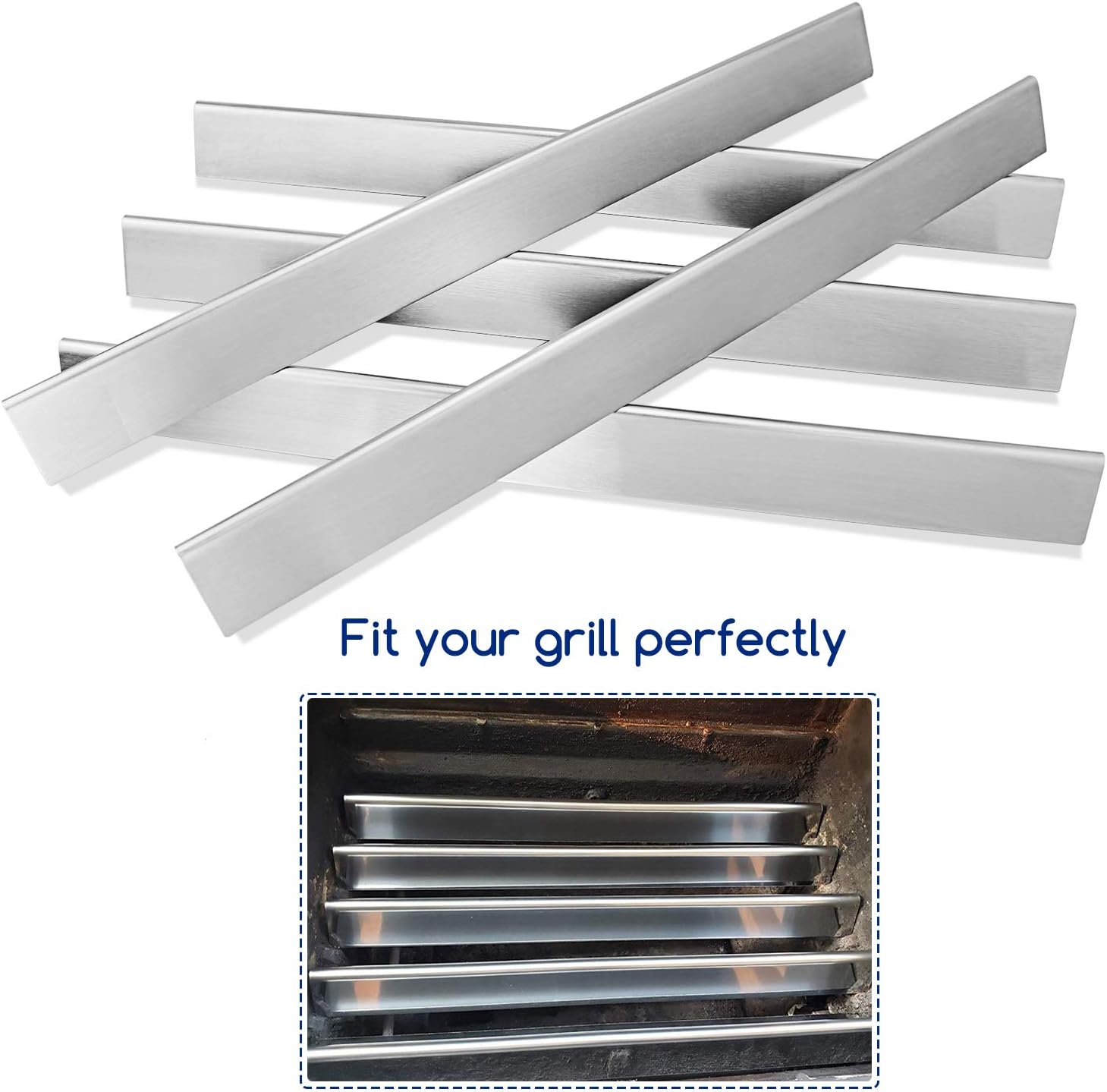 Utheer 21.5 inch 7535 Flavor Bars and 7522 Cooking Grid Grate 15 x 11.25" for Weber Spirit 200 210 with Side Control, Spirit 500, Genesis Silver A, Grill Replacement Parts for Kenmore, Weber 7521 : Patio, Lawn & Garden