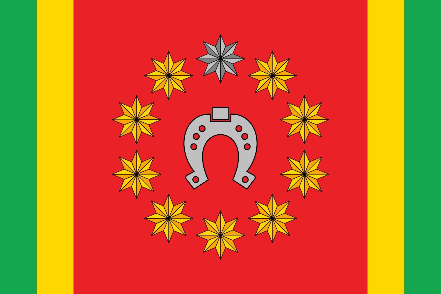 Drapeau Kotelva raion grand format aux finitions de haute qualité