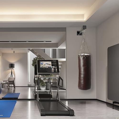 Miniatura 6 de Soporte de pared para bolsas pesadas, soporte para saco de boxeo resistente, soporte de pared ajustable para bolsa de boxeo resistente para el hogar