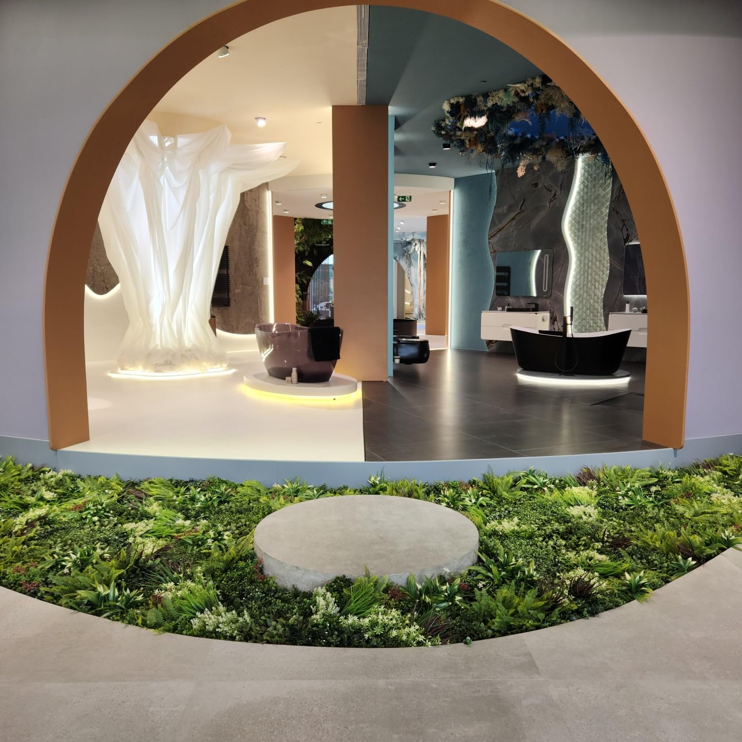 BONERVA | Jardín Vertical Santorini | Pieza 100x100cm (1m²) | Planta Artificial Decorativa para hogar, Oficina, Hotel, Restaurante, etc | MAL1223