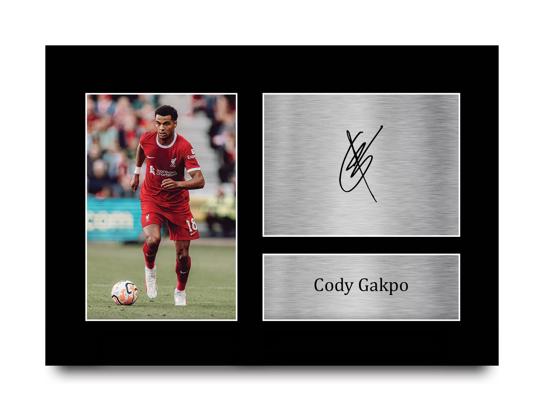 HWC TradingA4 Cody Gakpo Liverpool Gifts Printed Signed Autograph Picture for Football Fans and Supporters - A4