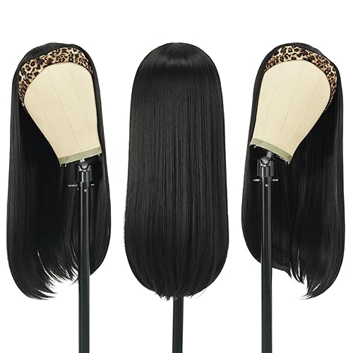 Miniatura 8 de 7JHH WIGS Peluca rubia miel con diadema para mujeres negras, 26 pulgadas de largo, lacio, en capas, sin pegamento, densidad 160, cabello lacio Yaki