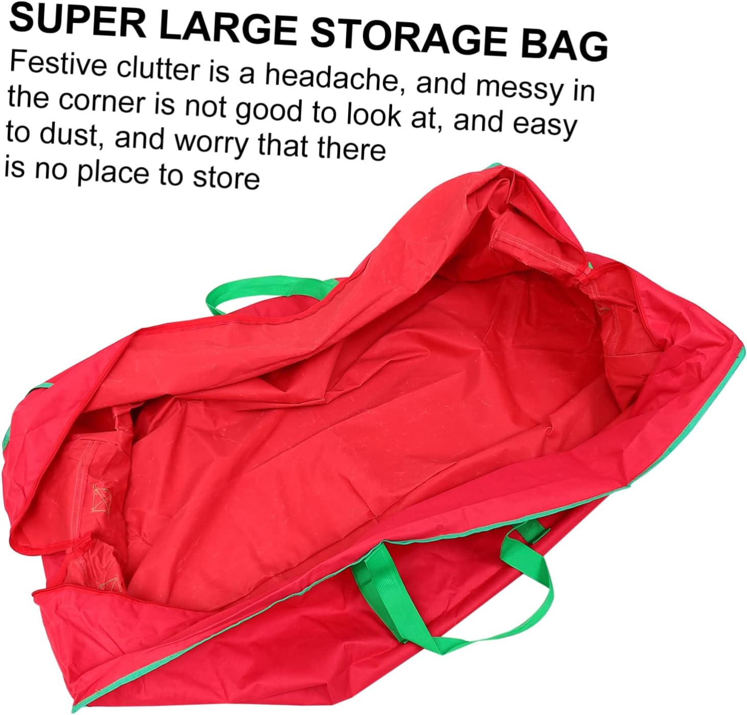 1pc Outdoor Cushion Storage Bag for Christmas Red Organizer for Furniture and Home for Cushions Blankets and Toys