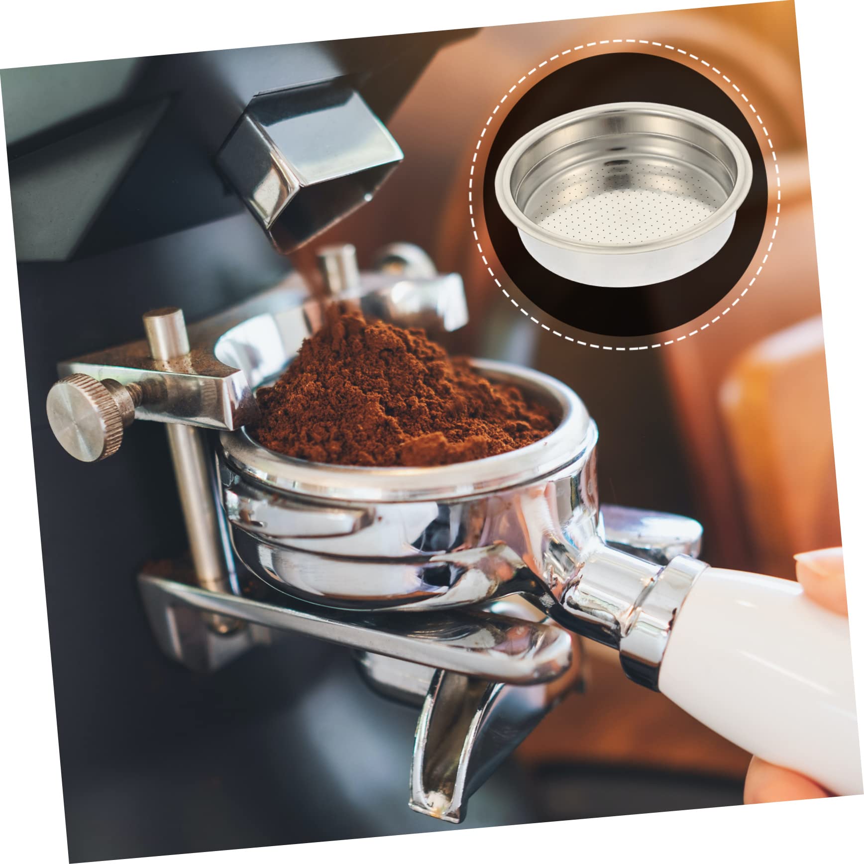Artibetter 4piezas Filtro De Café Reutilizable De Inoxidable Malla Fina Compatible Cafetera Sola Taza Fácil De Usar y Limpiar Para Amantes Del Café