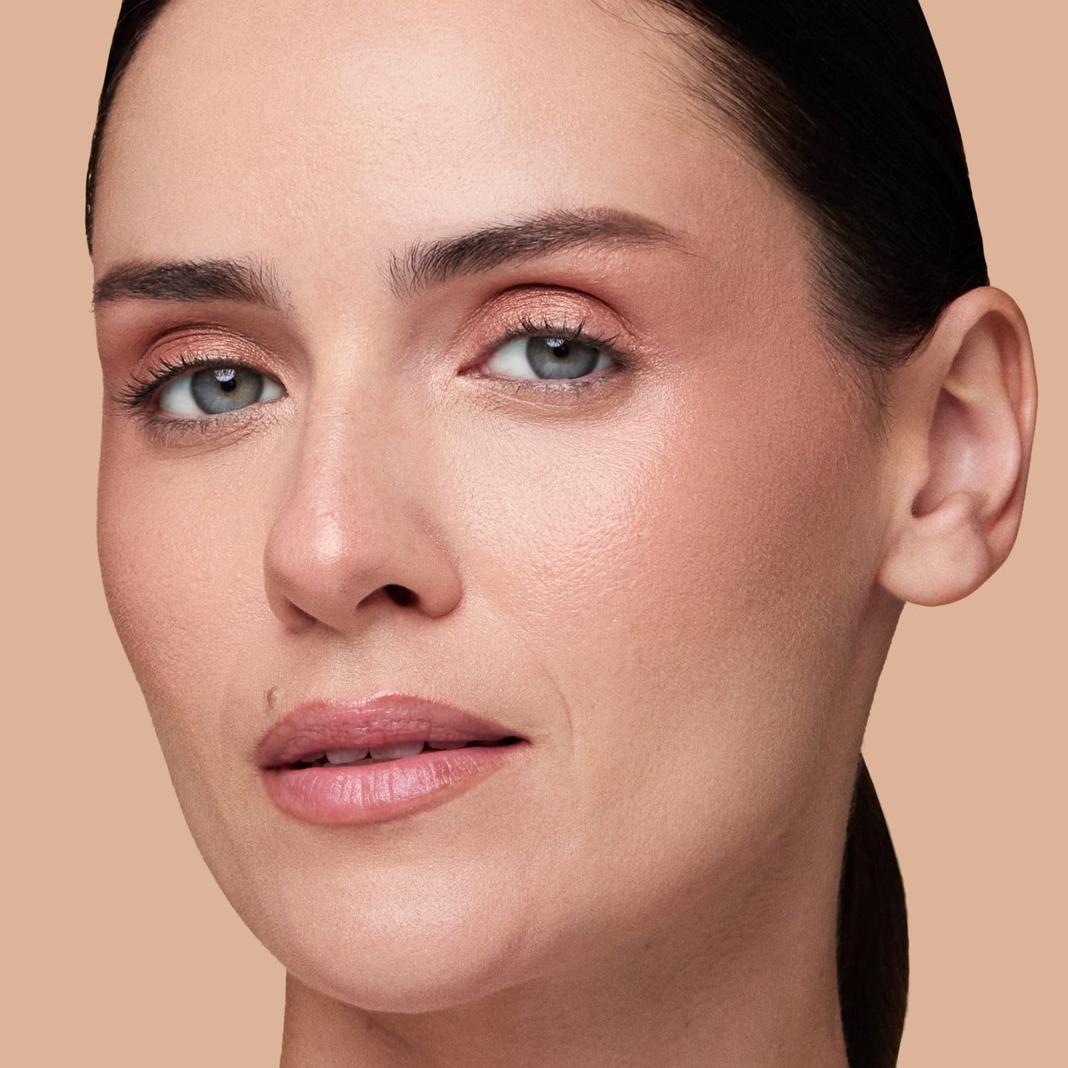 OFIR Pivot Powder | Multi-Use Glow Hydrating Highlight Blush Face Powder | Vegan Formula, Lightweight Buildable Texture | Crease-Free Compact Blush Highlighter | Sunset Spark - Warm Copper | 0.24 OZ