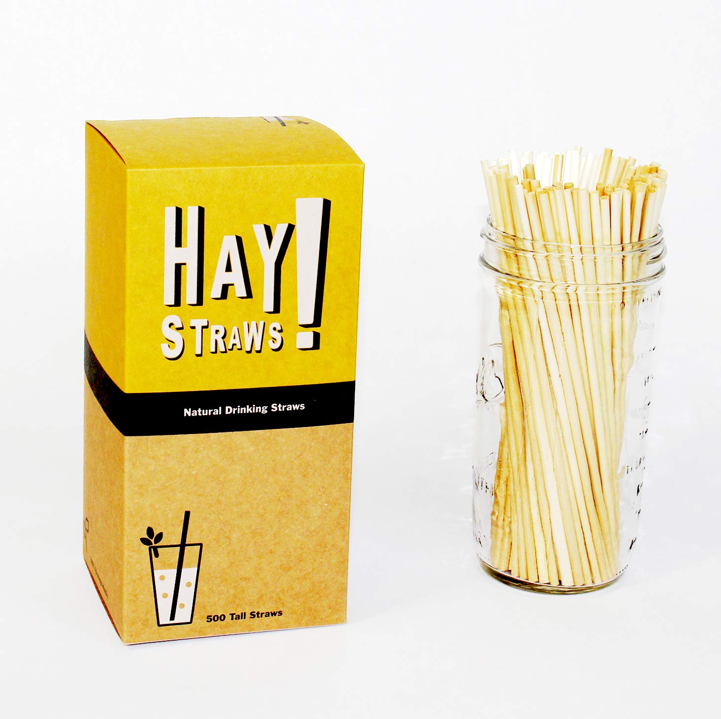 HAY! STRAWS Bulk Wholesale (7.75'' Tall)