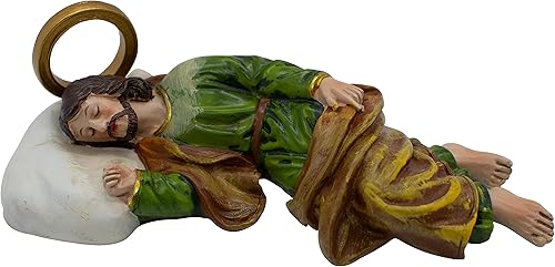 VILLAGE GIFT IMPORTERS Estatua de San José Durmiente de 6 pulgadas  Patrono de padres, trabajadores, inmigrantes y una muerte feliz