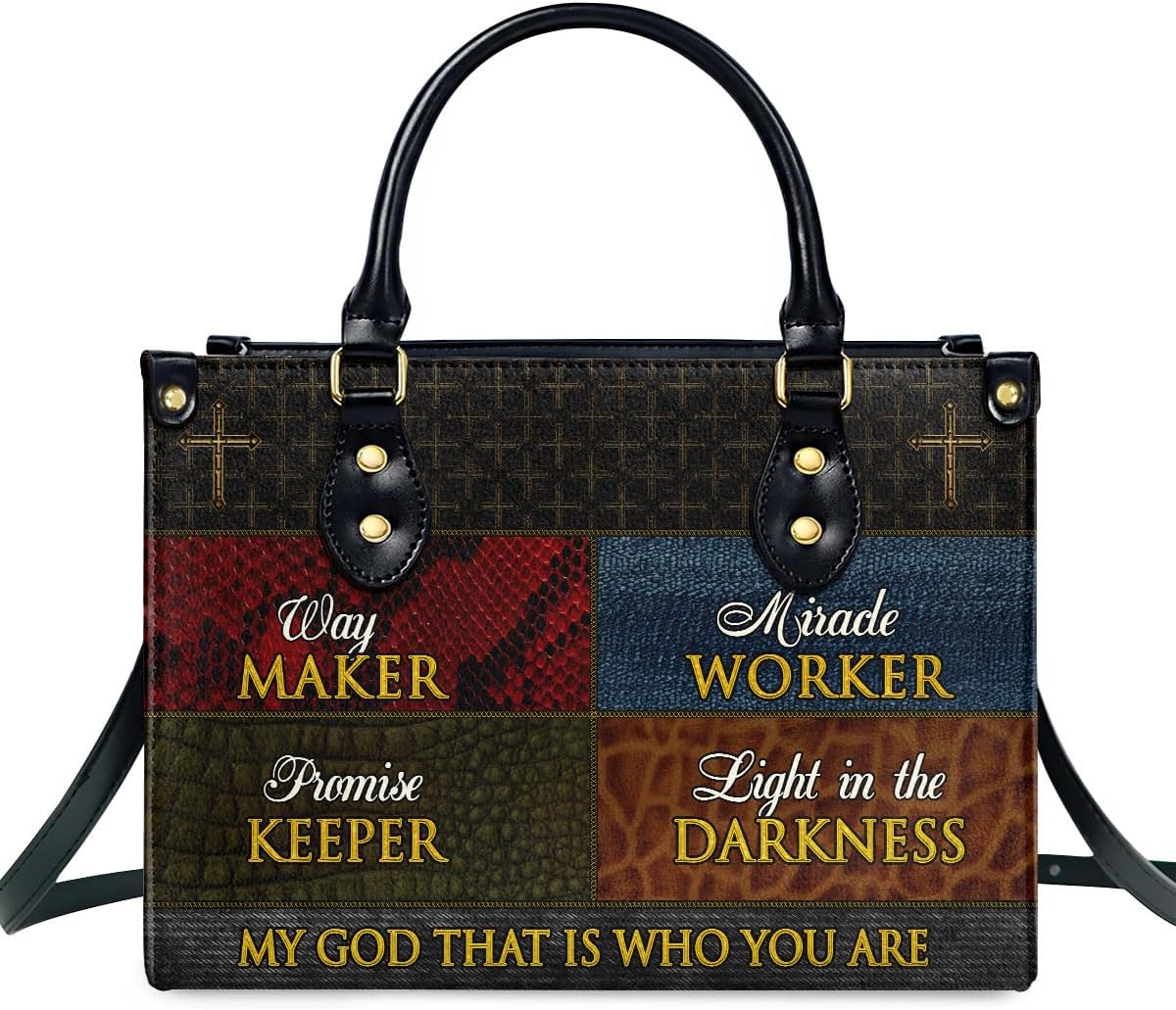 Jesuspirit Leather Handbags - Bible Bags, Religious Bag - Christian Gifts For Women - Christmas Gift For Mom, Grandma
