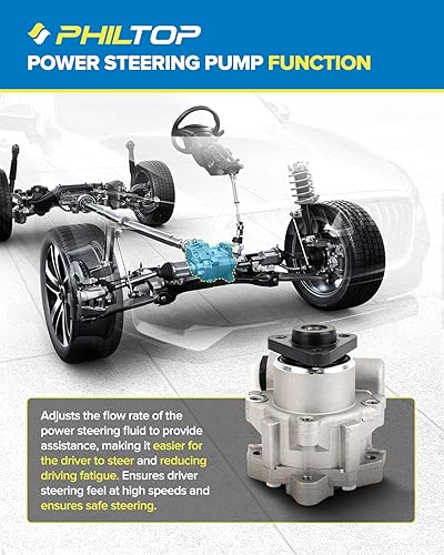 Miniatura 443 de PHILTOP Bomba de dirección asistida 20-806 OE apta para Aveo5 2007 2008, Aveo 2008, bomba de asistencia asistida 96801443, bombas de dirección