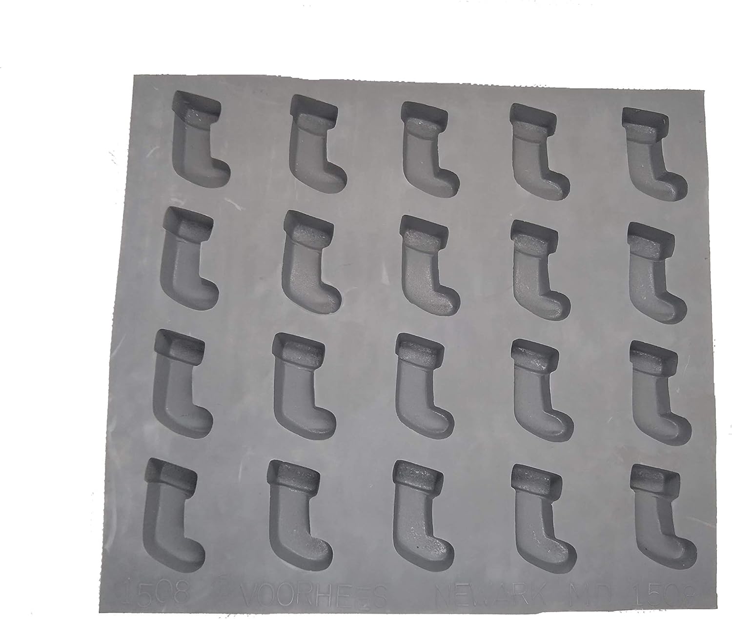 Christmas Stocking Rubber Candy Mold - 20 Cavity
