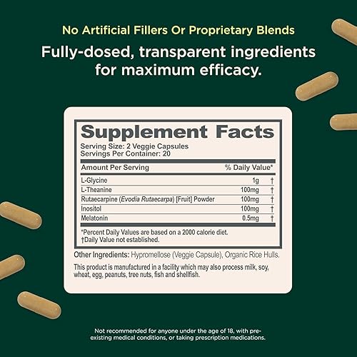 Miniatura 4 de Genius Sleep AID - Píldoras inteligentes para dormir y suplemento para combatir la fatiga suprarrenal - Alivio natural del estrés, la ansiedad y el