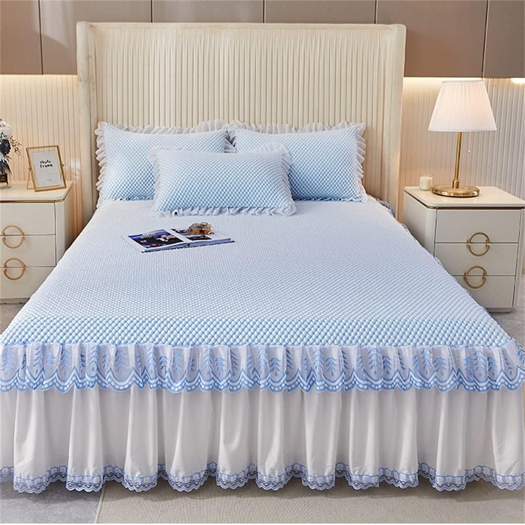 N/A Ice Silk Mat ThreePiece Set Washable Bed Cover