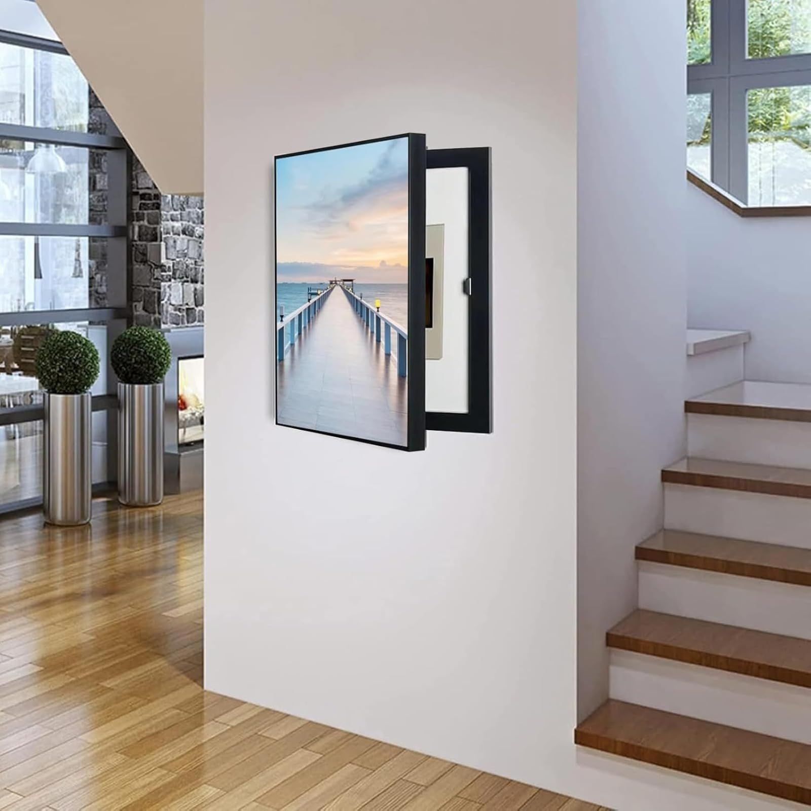 Scatola del Contatore Elettrico Coperchio Decorativo, Contatore della Quadro Copri Quadro Elettrico Decorativo Appeso, Nascondi Contatore