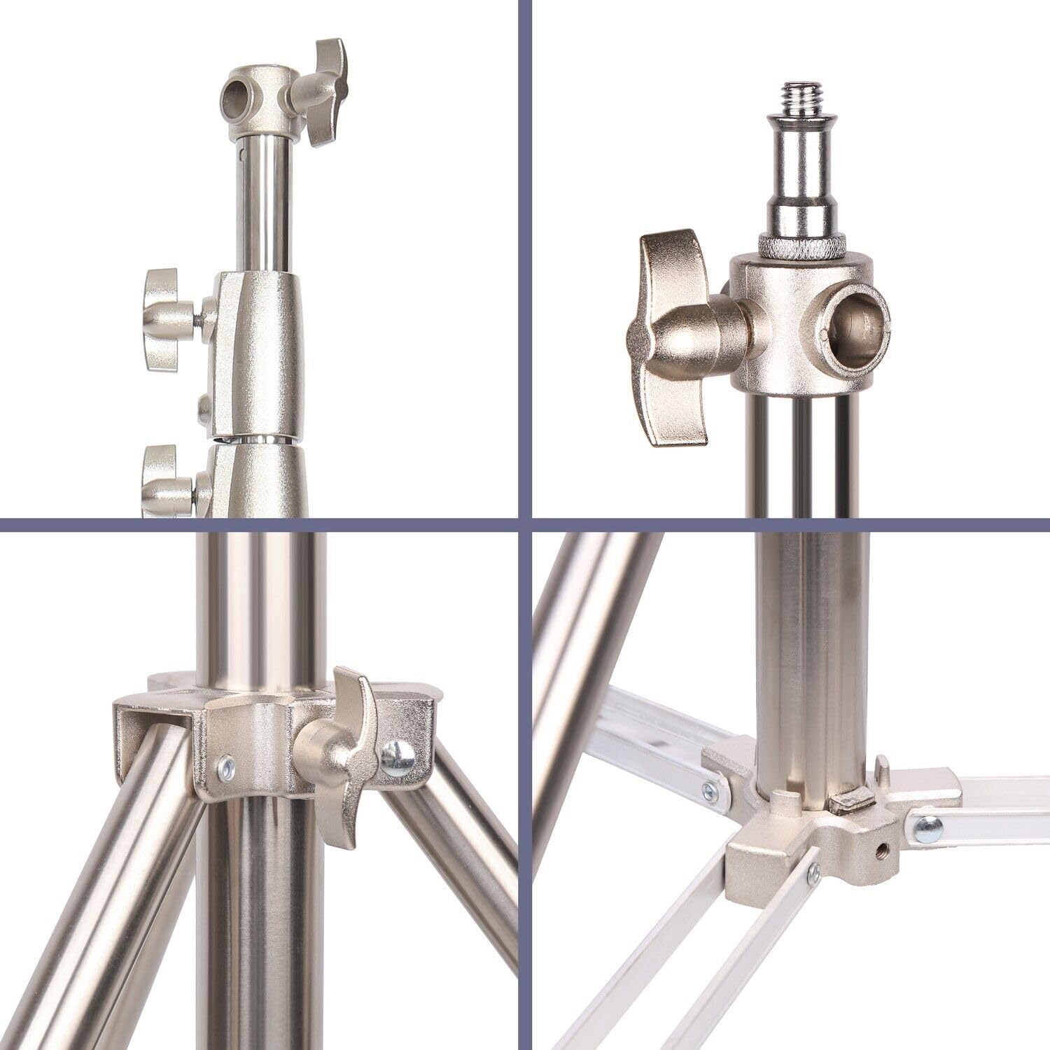 Promage PM-280 Treppiede Luce Treppiede Acciaio Inox Heavy Duty Fotografia Treppiede per Fotografia Professionale Studios Produzione Video Shoots