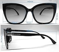 Vista 5 de Southpole Gafas de sol protectoras Uv400 para mujer 1086sp Sparkling Cat Eye. Regalos geniales para ella, 2.441 in