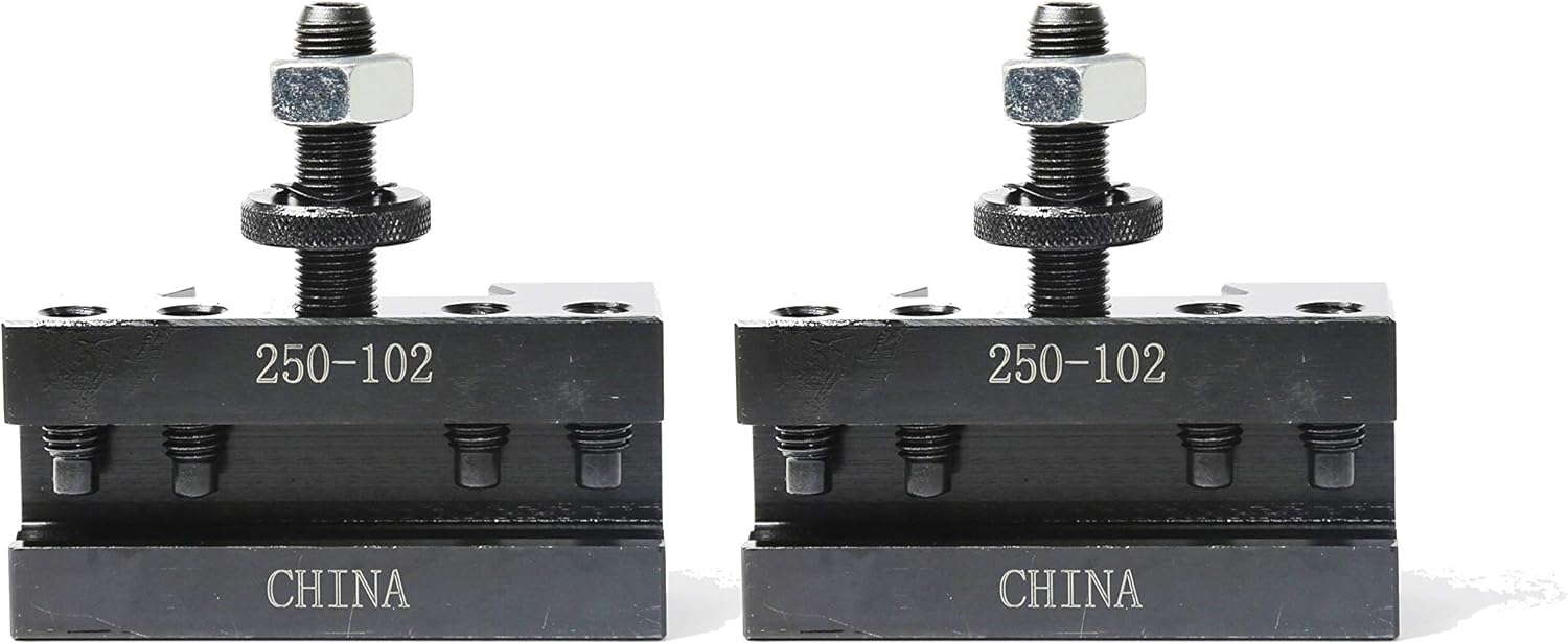 T0026 AXA #2 Set of 2 QUICK CHANGE TURNING & FACING CNC LATHE TOOL POST HOLDER 250-102