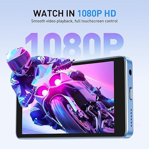 Miniatura 8 de AGPTEK Reproductor MP3 de 96 GB con Bluetooth y WiFi, T08X 4 pulgadas Android 14 MP4 reproductor de música con Spotify, audible, App Store, hasta 1