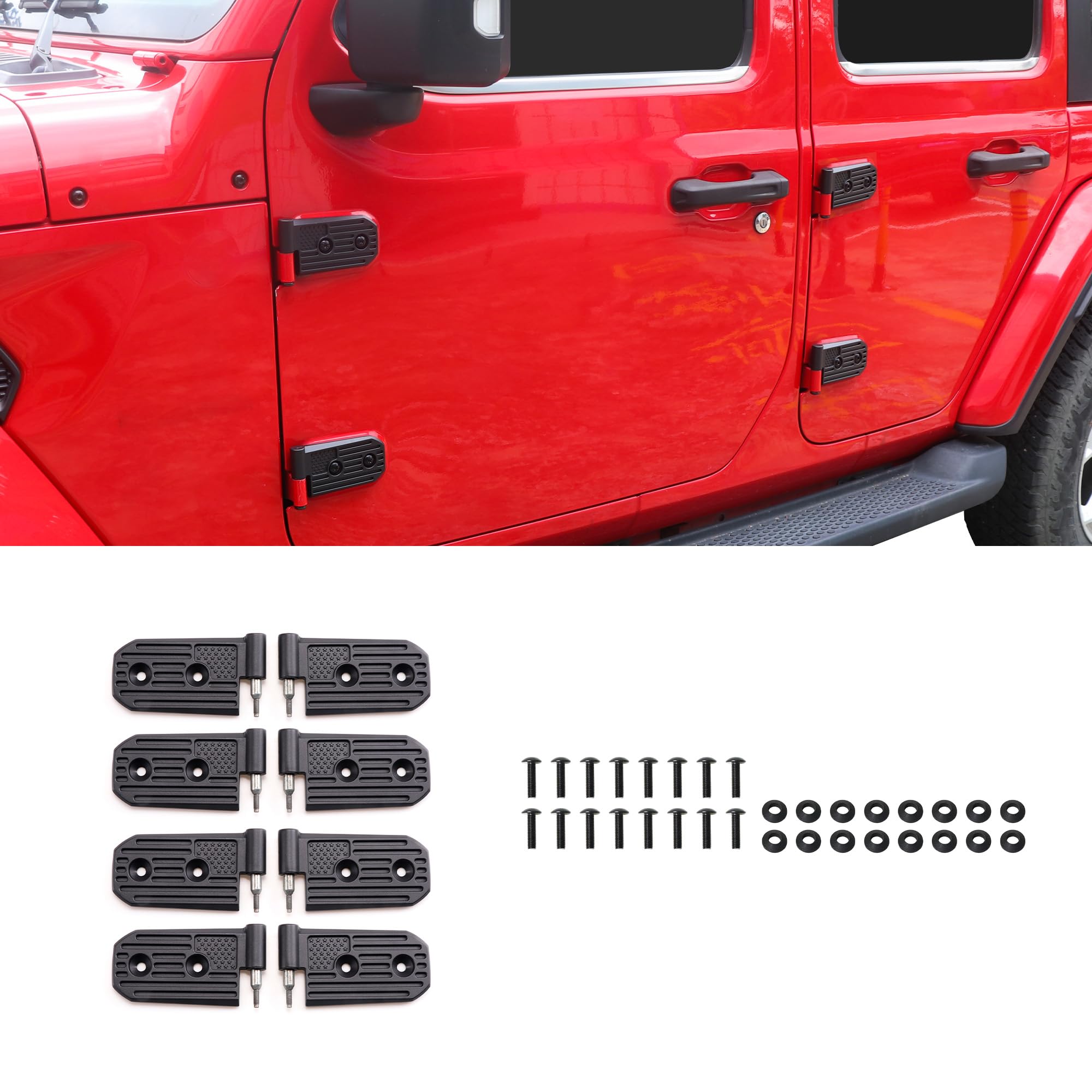 Bisagra de puerta para Jeep Wrangler JL (2018-2024), kit de repuesto resistente