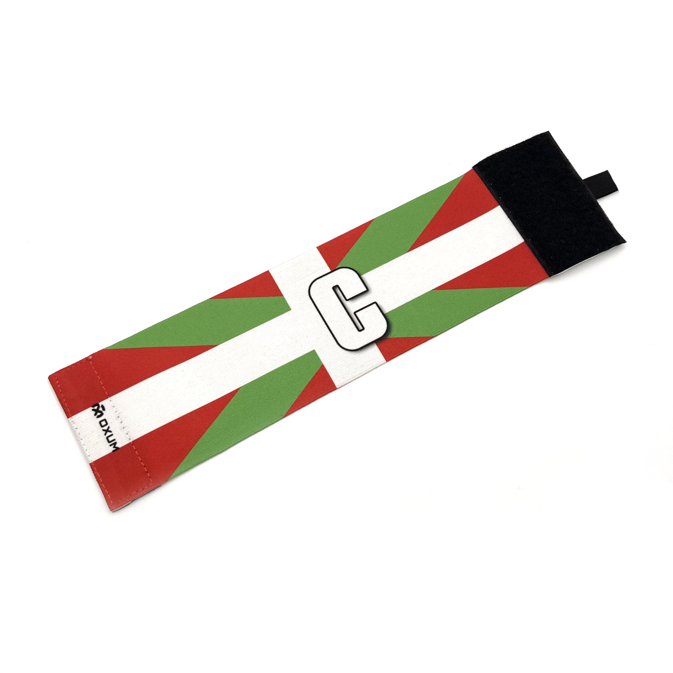 OXUM Sport Captain's Armband for Children and Adults - Football Armband with the Flag of the Basque Country - Elastic and Adjustable Armband Size L