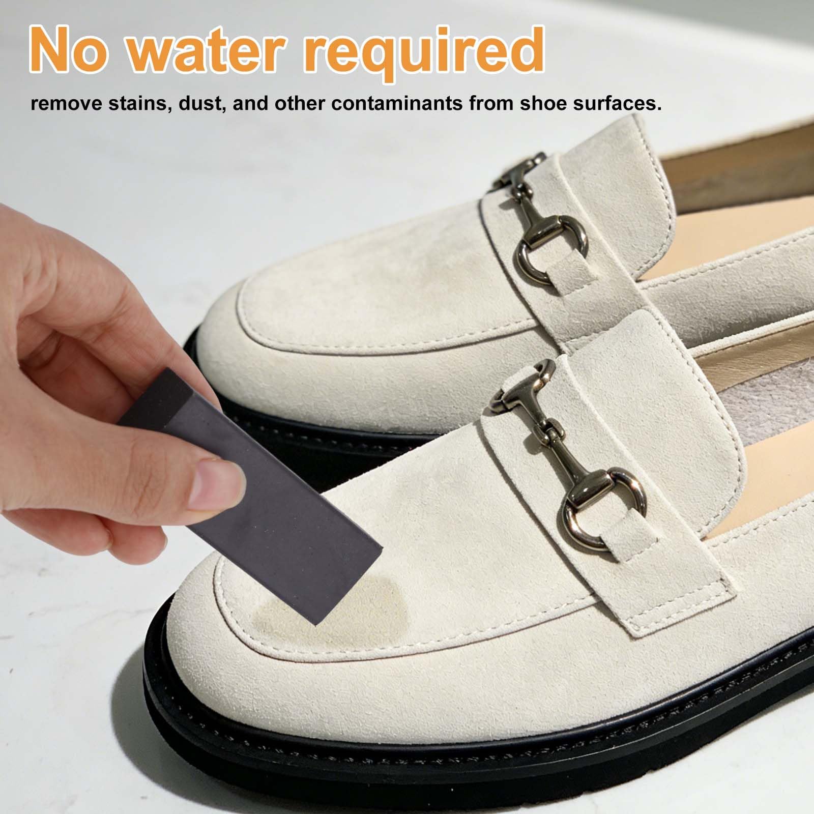 Suede Shoe Brush and 2 Eraser, Suede Rubber Shoe Cleaner with Wooden Handle Cleaning Brush for Boots Bags Jackets Purse Leather - 5
