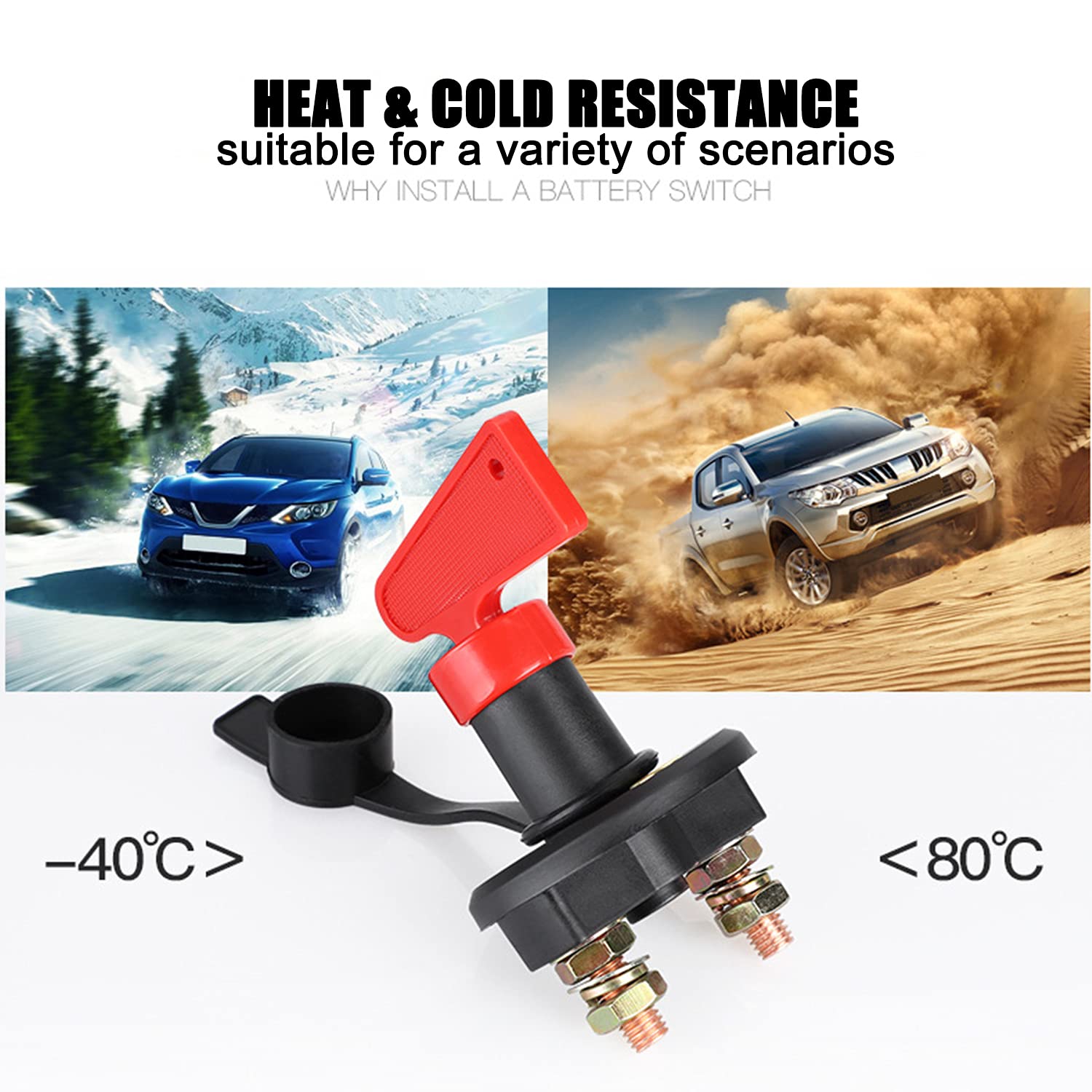 4 Stuks Auto Batterij Disconnect Switch Key Cut OFF Power Isolator Accessoire voor Marine Boot Voertuig Truck 4 Stuks Auto Batterij Disconnect Switch Key Cut OFF Power Isolator Accessoire voor Marine Boot Voertuig Truck